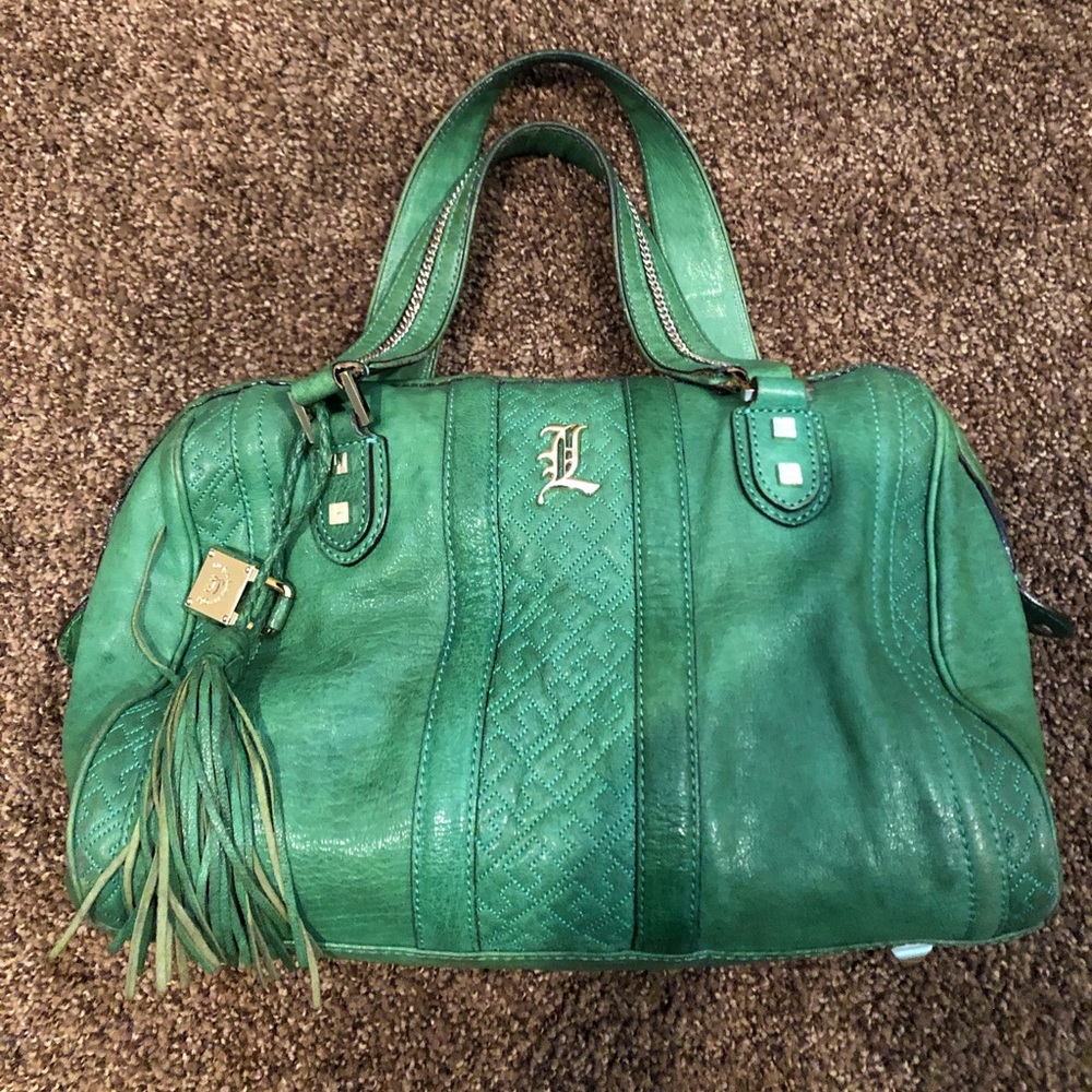 L.A.M.B. Green Leather Handbag